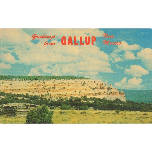 Postcard Greetings from Gallup New Mexico Vintage Chrome Unposted 1939-1970s - Picture 1 of 2